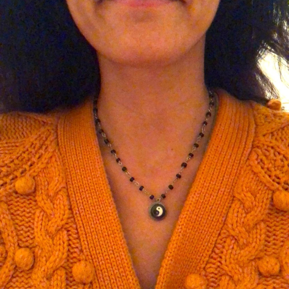 Y2K peace necklace